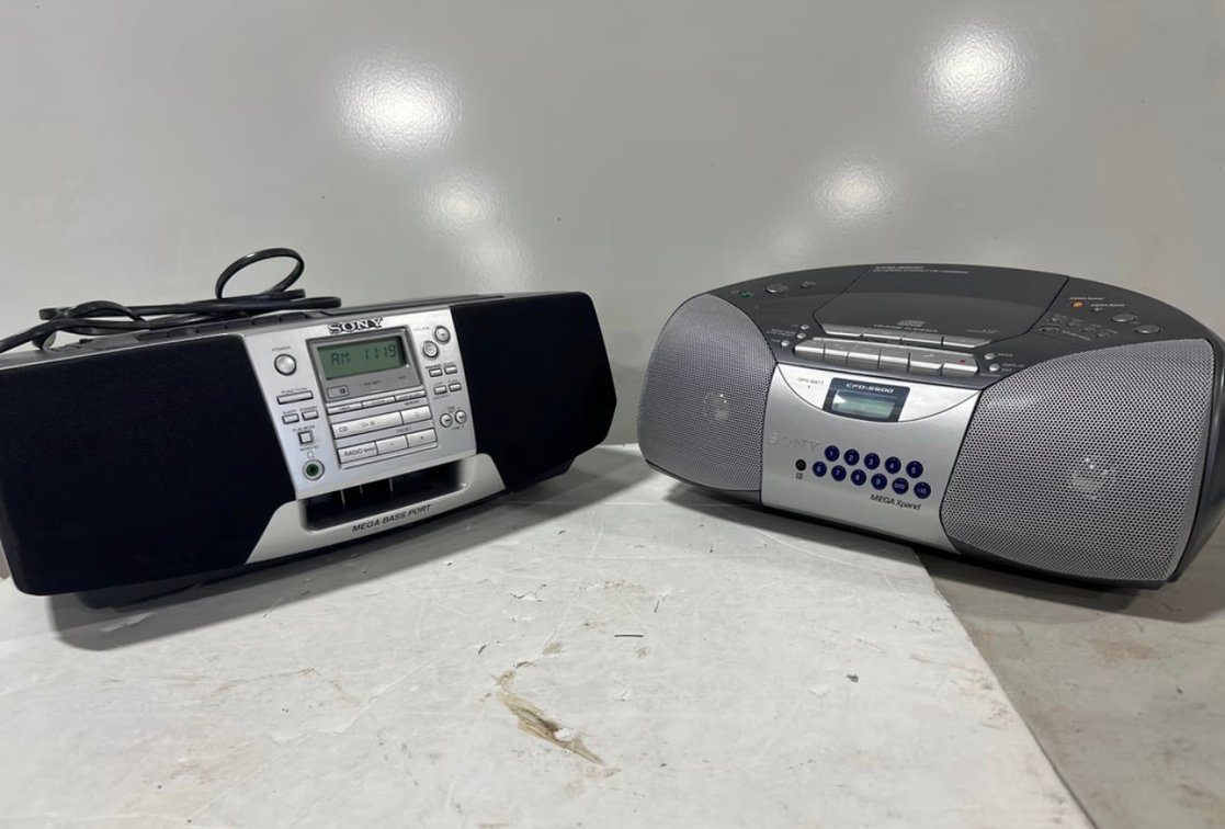 Sony CFD-S500 & CFD-S39 CD Radio Cassette Boomboxes