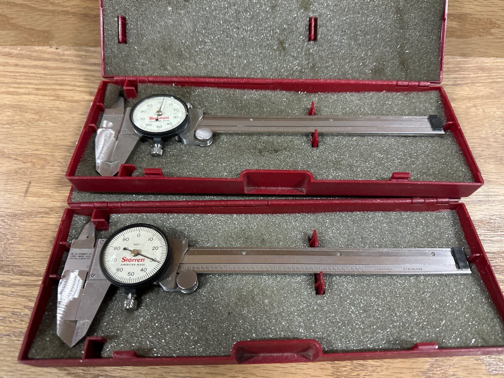 Starrett No. 120A 6" Dial Calipers (2)
