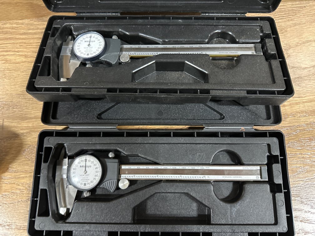 (2) Mitutoyo 505-717 6" Dial Calipers