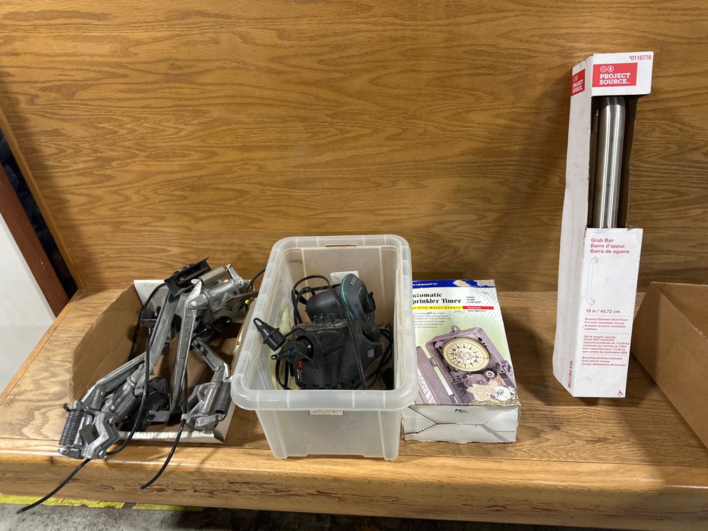 Sprinkler Timer, Grab Bar, Electric Air Pumps, Collector Arms, and More