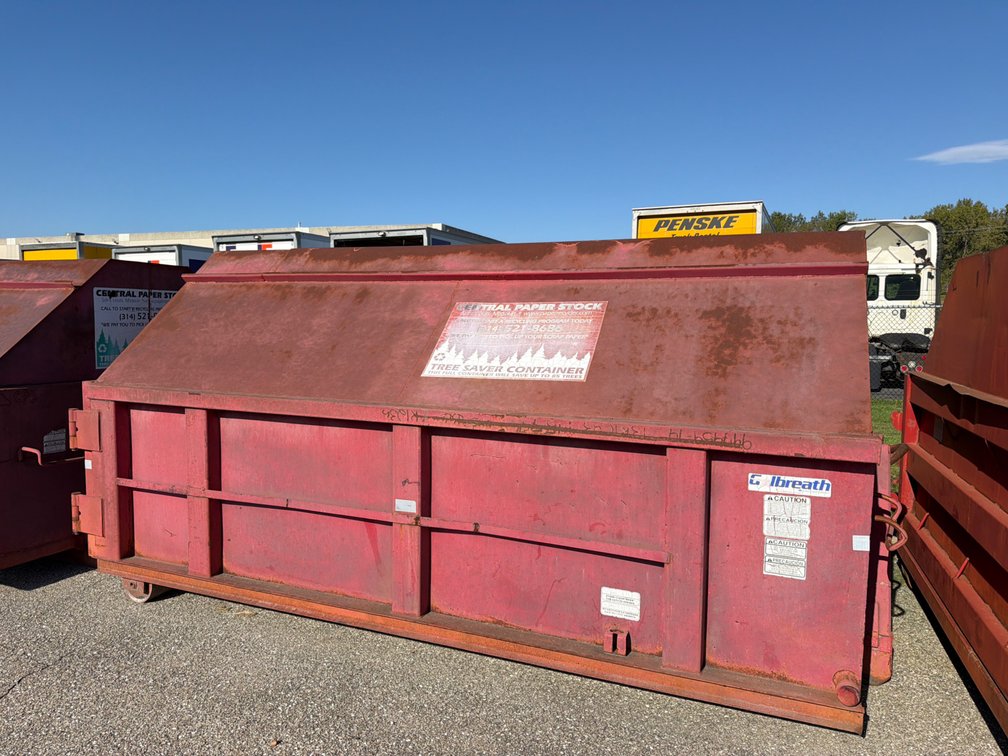 Galbreath Enclosed Steel Roll-Off Recycling Container