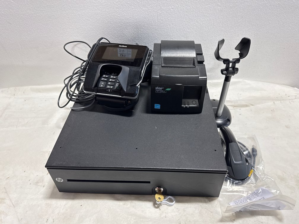 Point of Sale Equipment Set w/ Cash Drawer, Terminal, Printer & Scanner