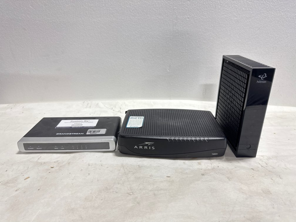 Modems and VoIP Gateway with Power Adapters