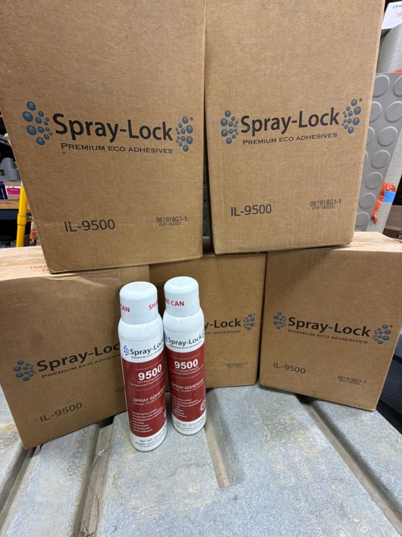 (5 cs) Spray-Lock IL-9500 VCT Flooring Spray Adhesive Cans and Boxes