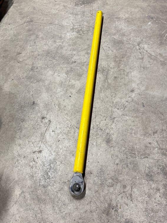 48" Ratchet with Extended Yellow Tubular Handle