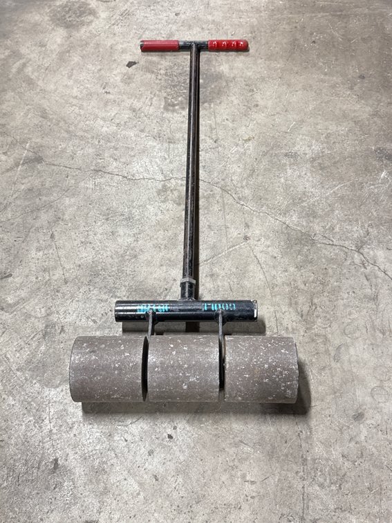 Three-Section Linoleum Steel Floor Roller with T-Handle