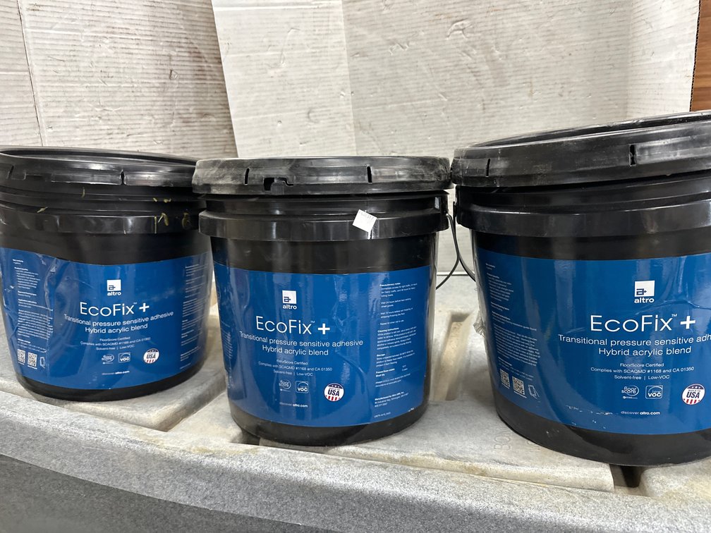 (3) Altro EcoFix + Transitional Pressure Sensitive Adhesive 4 Gal - 3 Pails