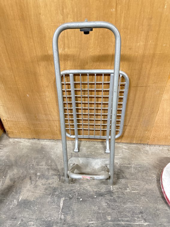 Tubular Metal Utility Frame with Wire Mesh Grid Panel