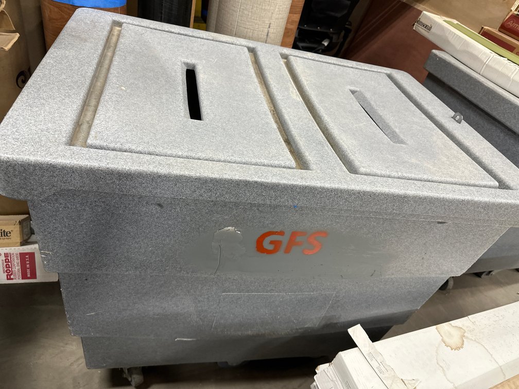 Mobile Bulk Storage Bin with Lid