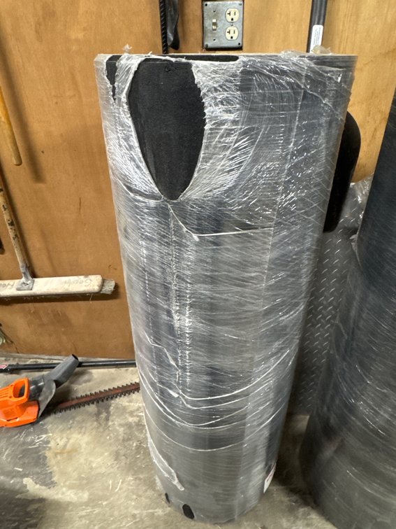 48" Black Rubber Sheeting Matting Roll