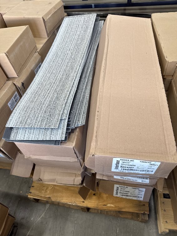 Interface Shiver Me Timbers Beech Commercial Carpet Planks
