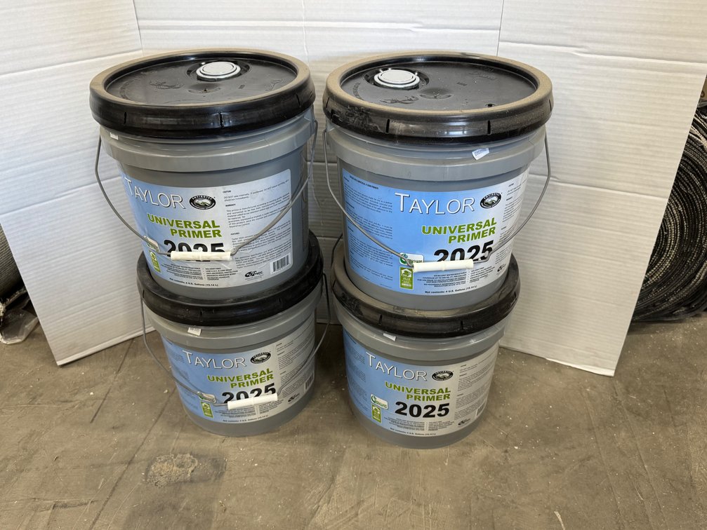 Taylor Envirotec 2025 Universal Primer 4-Gallon Pails - Lot of 4