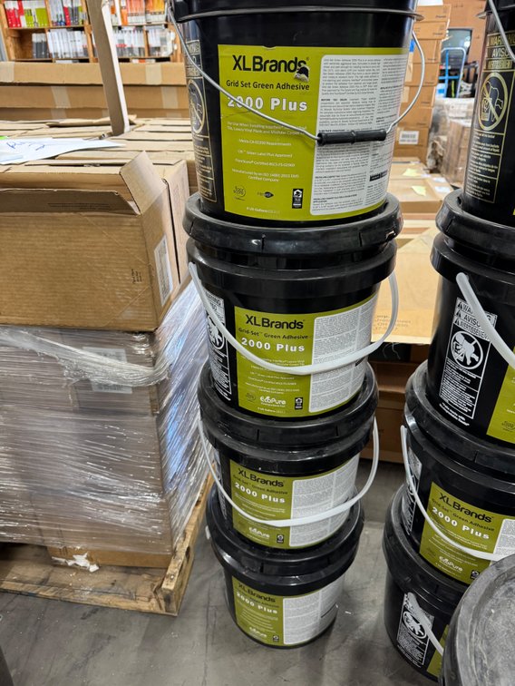 XL Brands Grid-Set Green Adhesive 2000 Plus Flooring Adhesive, 4 Gal