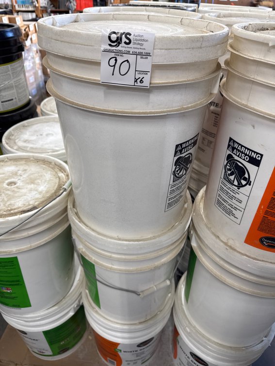 (8) Dependable White Skimcoat Underlayment 50 lb Buckets