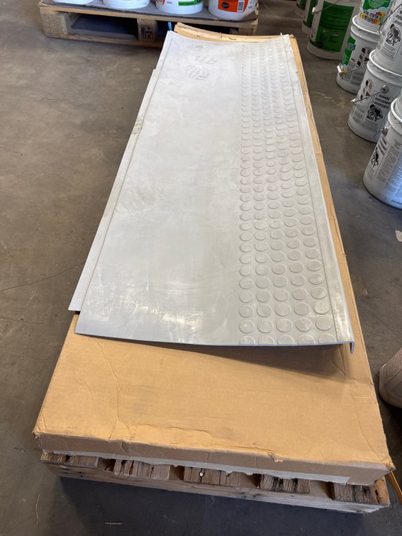 Roppe Raised Coin Pattern Rubber Stair Treads