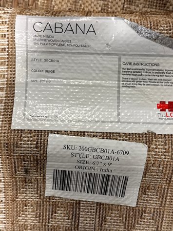 Image for nuLOOM Cabana GBCB01A Geometric Flatweave Area Rug, 6'7