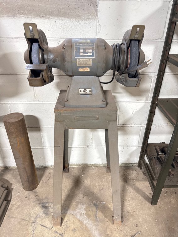 Baldor 8107W 3/4 HP 8" Bench Grinder on Pedestal Stand