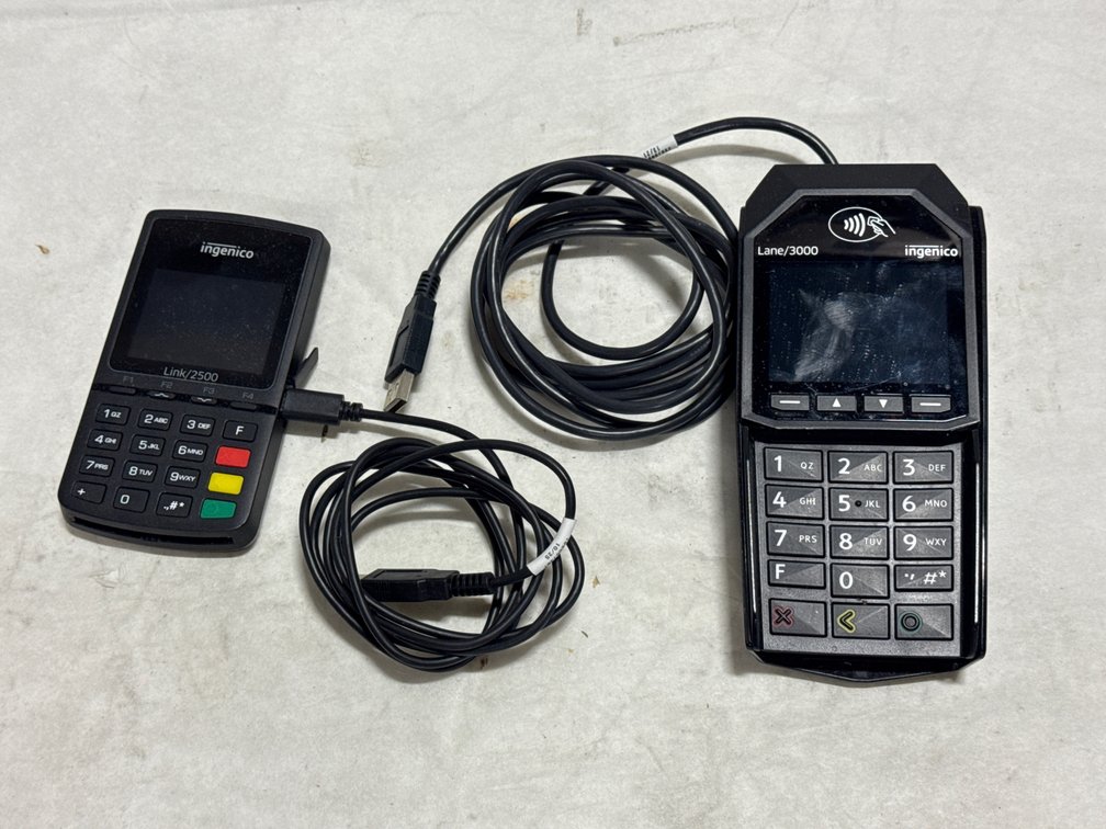 (2) Payment Terminals - Ingenico Link/2500 and Lane/3000