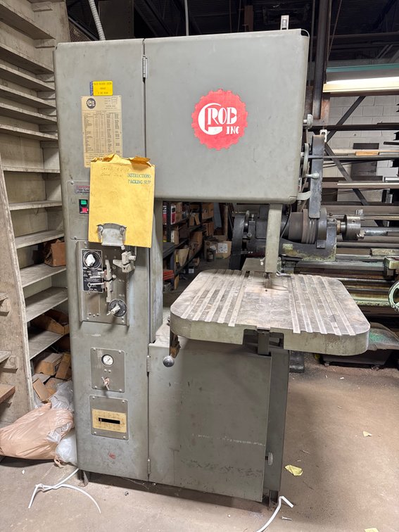 Grob Inc. 4V-18 Vertical Band Saw with Blade Welder
