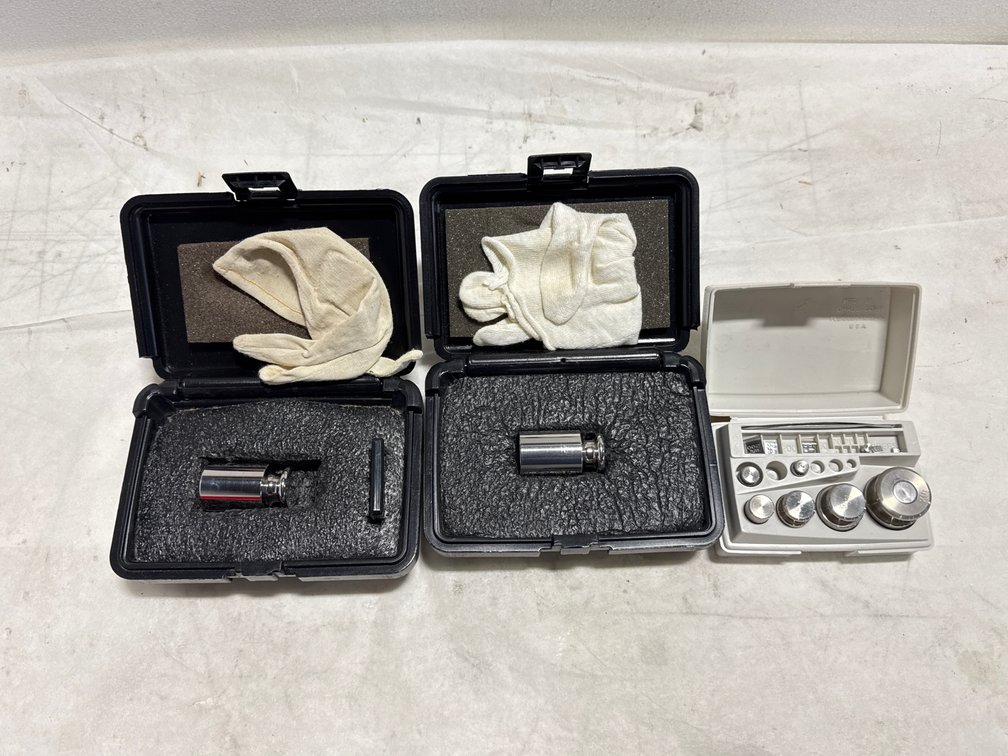 (3) Ohaus Calibration Weight Sets with Cases