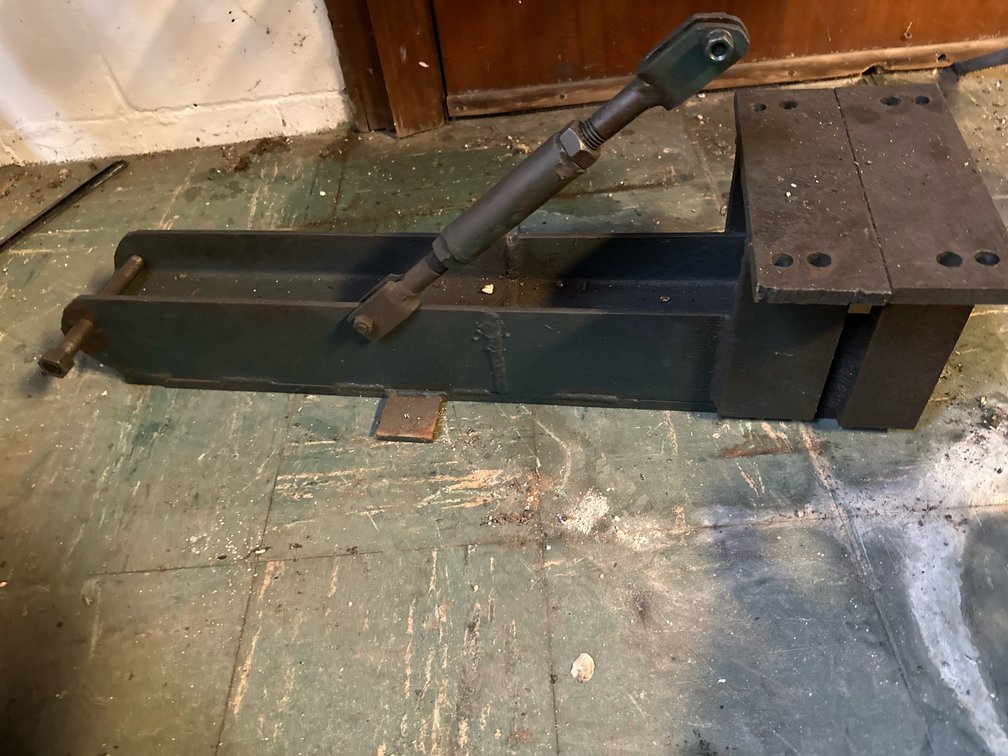 Fabricated Steel Mounting Bracket with Adjustable Threaded Link Arm