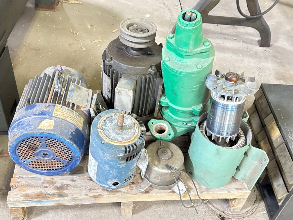 Industrial Electric Motors and Submersible Sewage Pump Lot