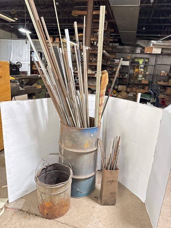 Metal Bar Stock, Tubing, and Rods and Bins