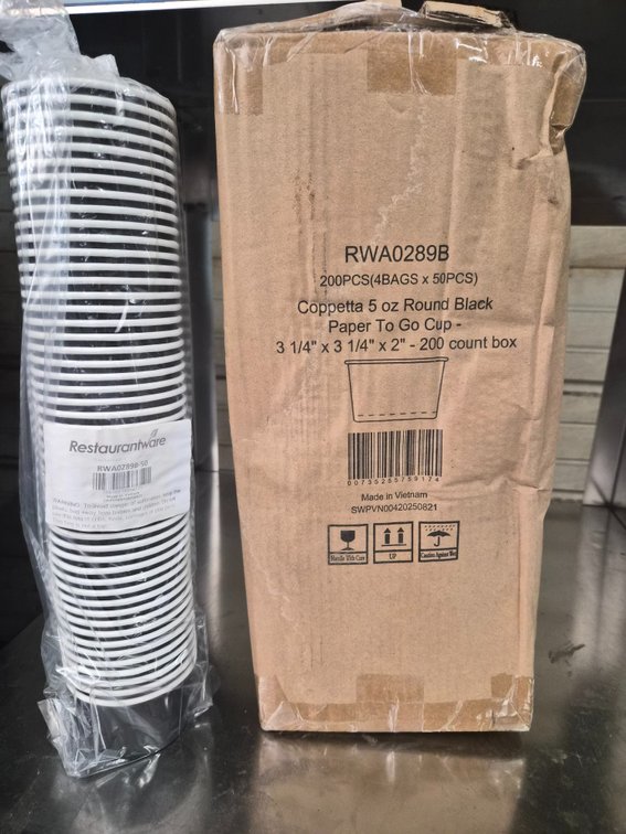5 oz Round Black Paper To Go Cups