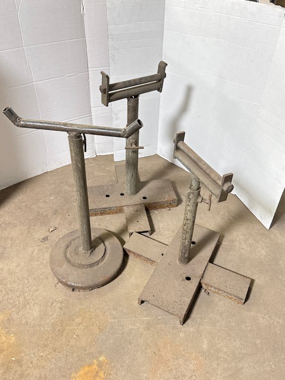 Steel Roller and Material Support Stands