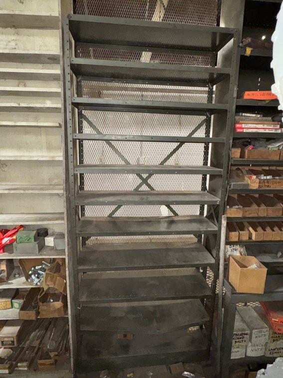 Industrial Steel Shelving Unit - 36" x 12" x 86"