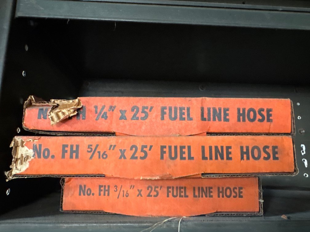 Fuel Line Hose Dispenser Boxes, 3/16", 1/4", 5/16" x 25'