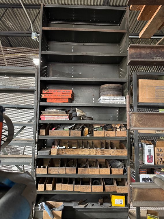 Industrial Steel Shelving Unit, 38" x 12" x 86"