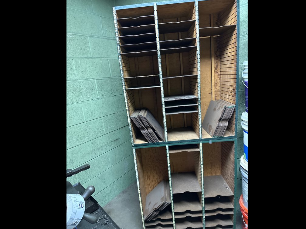 Multi-Slot Literature Sorting Cabinet with Dividers