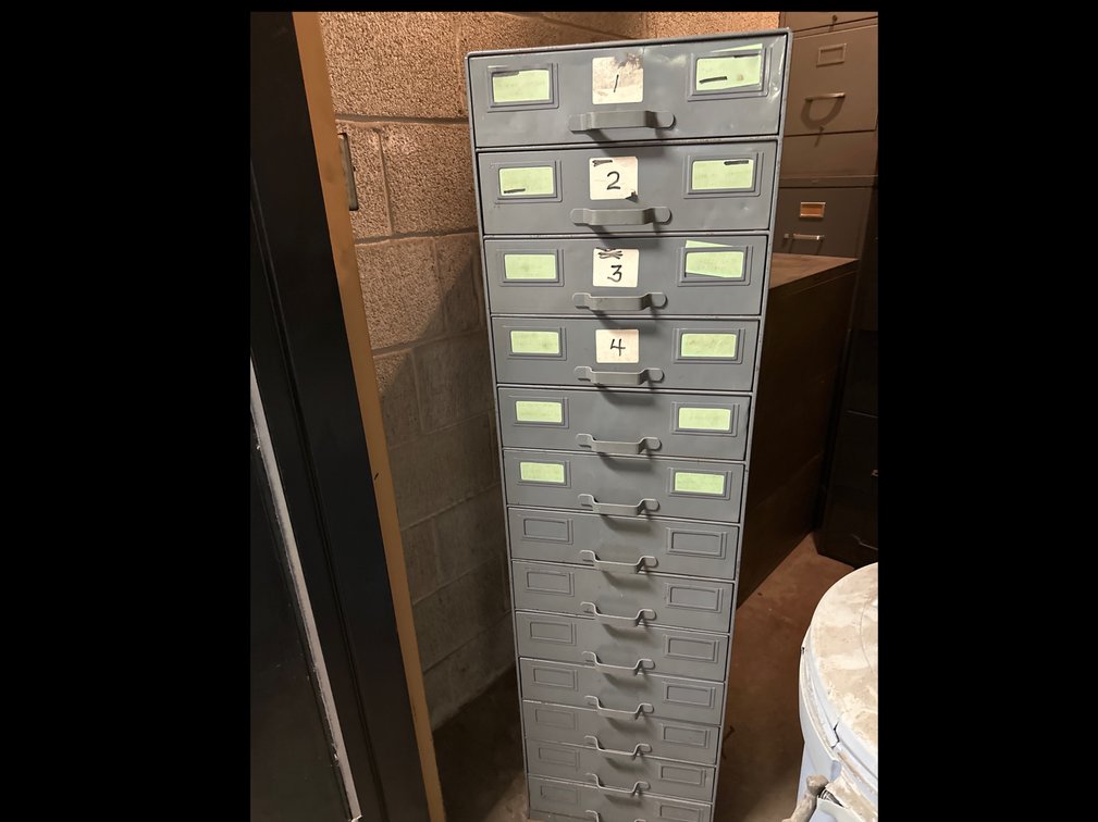 15-Drawer Steel Storage Cabinet