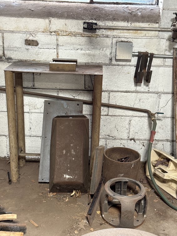 Heavy-Duty Welded Steel Work Table with Metal Fabrications & Tooling