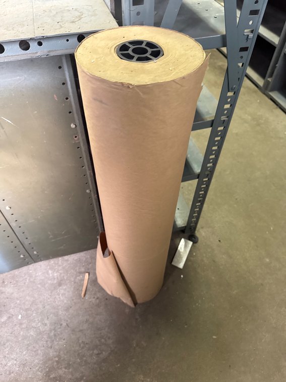 36" 40# Recycled Kraft Paper Roll