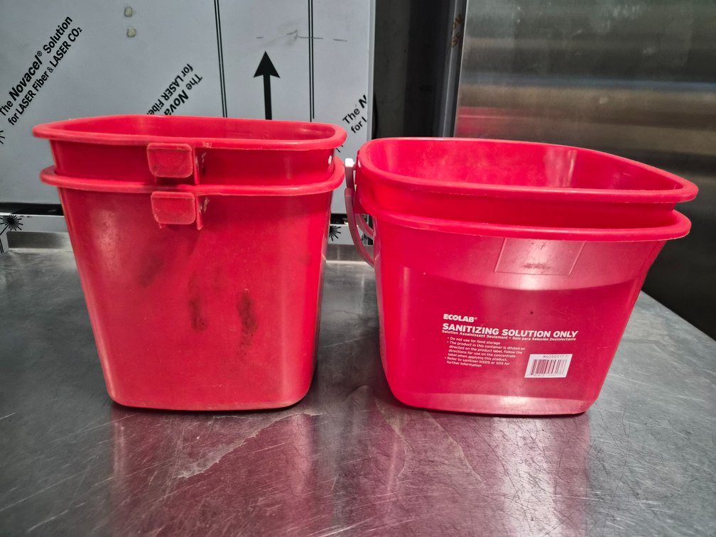 Sanitizing Solution Buckets