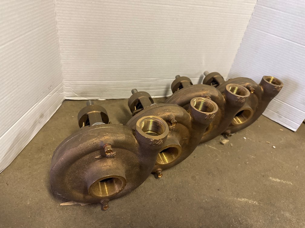 Cast Bronze Pedestal-Mount Centrifugal Pump Ends (4 Count)