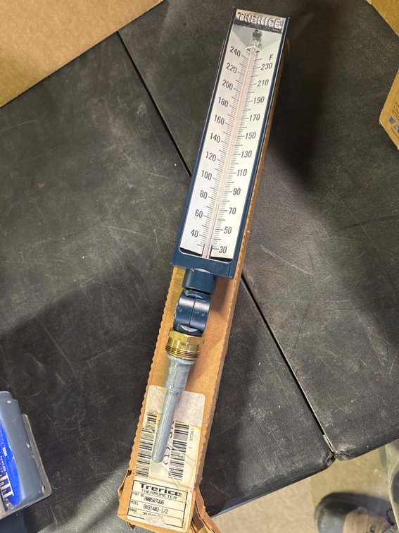 Trerice BX91403-1/2 Industrial Thermometer 30-240°F