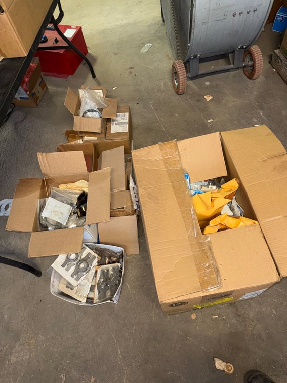 Pump and Mechanical Parts Lot with Service Components and Brackets