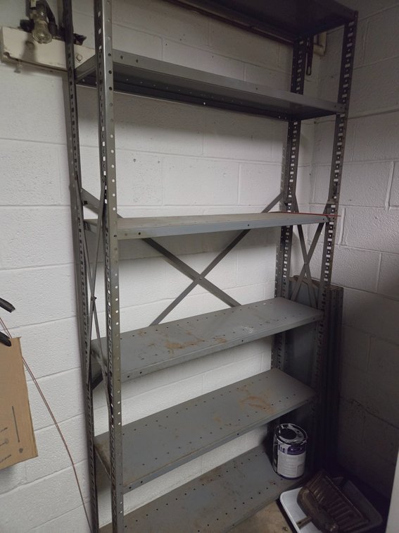 Metal 6-Shelf Industrial Shelving Unit