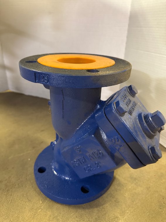 Titan-FCI YS-58-CI 3" Class 125 Flanged Cast Iron Y-Strainer
