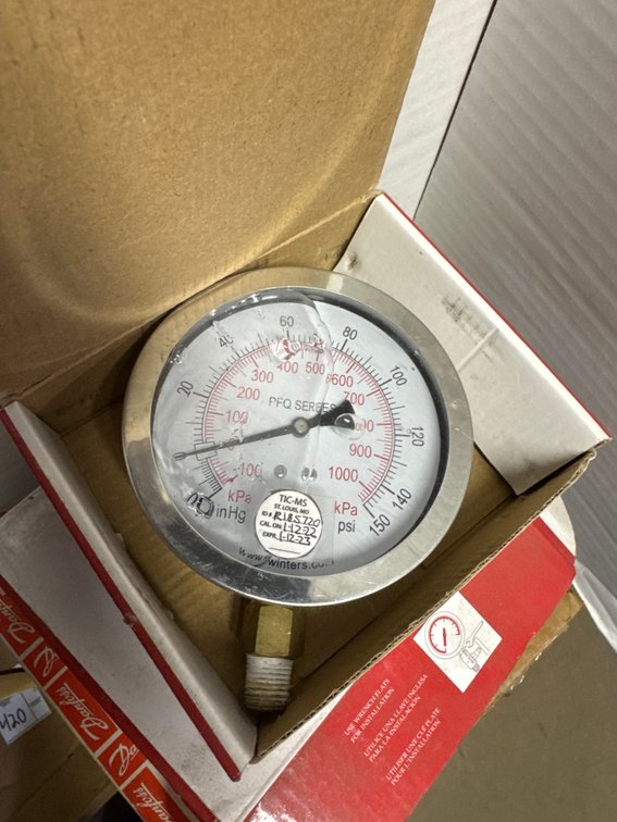 Pressure Gauges, Pressure Switch, and Flow Meter Assembly