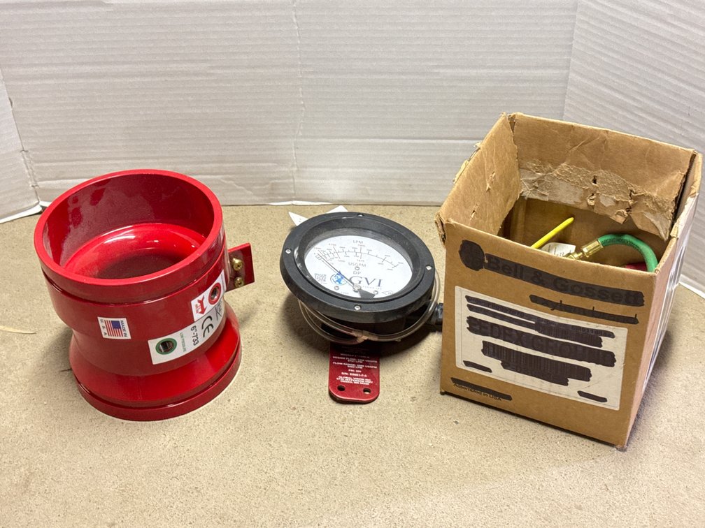 6" Flow Meter Spool Body, Differential Pressure Gauge, Hoses and Manual