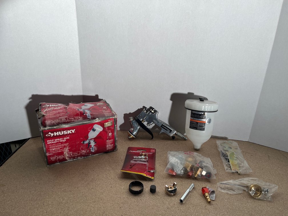 Husky HVLP Spray Gun Gravity Feed