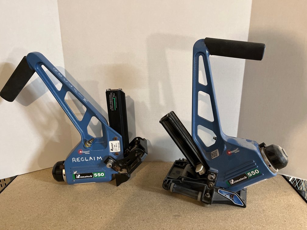 (2) Primatech 18Guage Pneumatic Tools Nailer w/ Adjustable Base & Roller