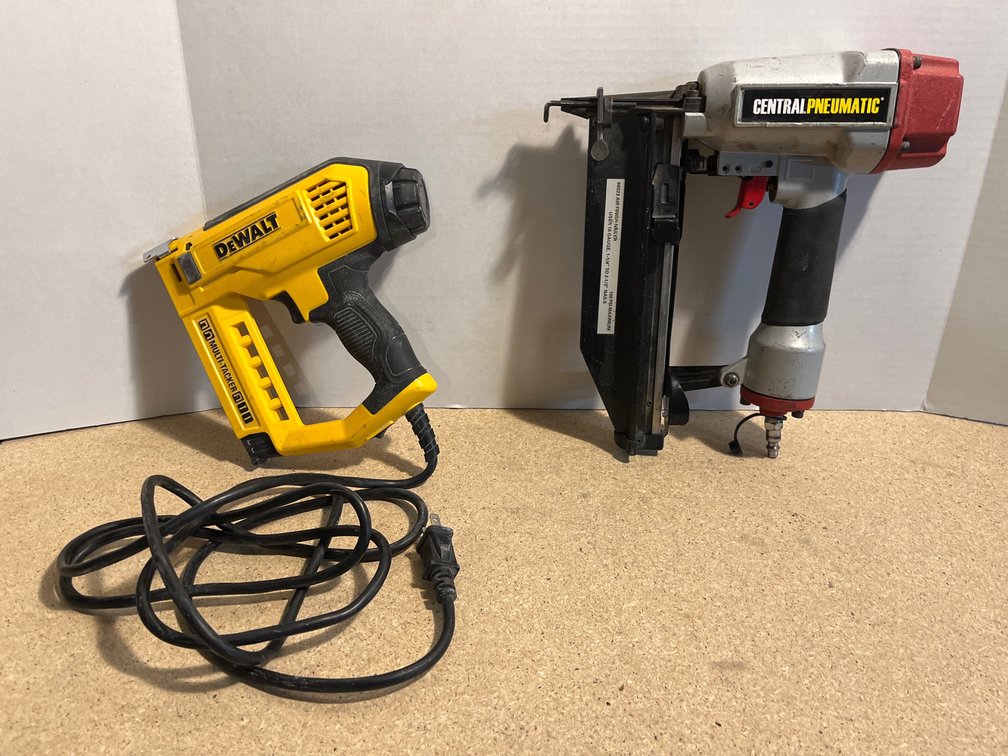 Dewalt Multi-Tacker & Central Pneumatic Tools Air Finish Nailer 