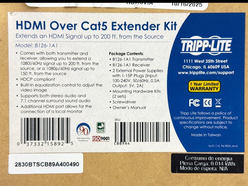 HDMI Over Cat5 Extender Kit