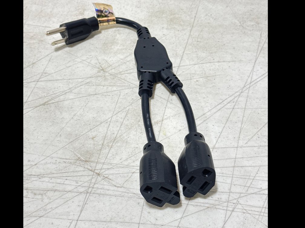 (120)Power Extension/Splitter Cord