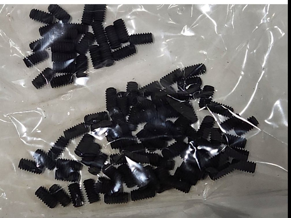 (4)Type A Cup Point Socket Set Screws (2400)